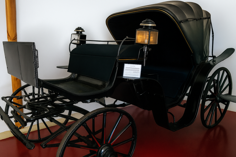 Bryczka z muzeum Pojazdów Konnych Ożarów Mazowiecki